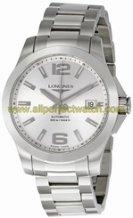 Longines Watches : L3.676.4.76.6 Automatic Silver Dial Date Stainless Steel Men Watch