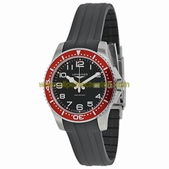 Longines Watches : L3.688.4.59.2 Quartz Analog Date Black Rubber Men Watch