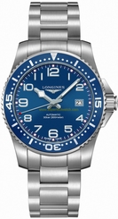 Longines Watches : L3.694.4.03.6 Automatic Blue Dial Date Stainless Steel Men Watch