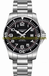 Longines Watches : L3.695.4.53.6 Automatic Black Dial Date Stainless Steel Men Watch