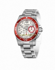 Longines Watches : L3.696.4.19.6 Automatic White Dial Chronograph Date Stainless Steel Men Watch