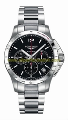 Longines Watches : L3.697.4.56.6 Automatic Chronograph Date Stainless Steel Men Watch