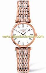 Longines Watches : L4.209.1.91.7 Quartz Roman Numerals Dial Two Tone Stainless Steel Women Watch