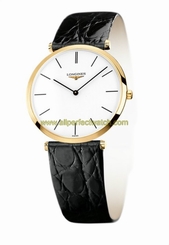 Longines Watches : L4.209.2.12.2 Quartz Analog Black Alligator Strap Women Watch