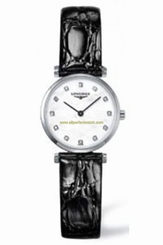 Longines Watches : L4.209.4.87.2 Off White Mother Of Pearl Dial Stainless Steel Band Women Watch