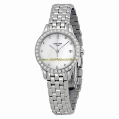 Longines Watches : L4.274.0.87.6 Mother Of Pearl Automatic Women Watch