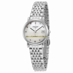Longines Watches : L4.309.4.87.6 White Mother Of Pearl Automatic Women Watch