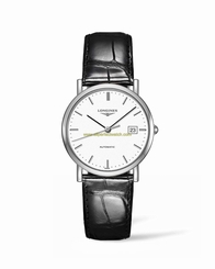 Longines Watches : L4.310.4.12.2 White Dial Stainless Steel Band Women Watch