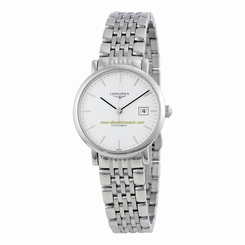 Longines Watches : L4.310.4.12.6 White Dial Stainless Steel Band Women Watch