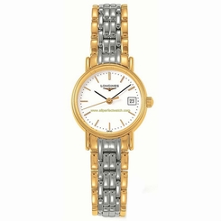 Longines Watches : L4.319.2.12.7 White Dial Calendar Women Watch