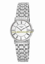 Longines Watches : L4.320.4.11.6 White Battery Operated Quartz Women Watch