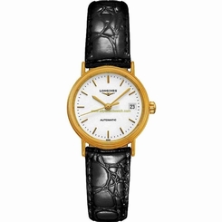 Longines Watches : L4.321.2.12.2 White Dial Leather Band Men Watch