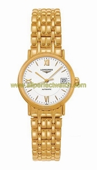 Fake AAA Longines Watches : L4.321.2.15.8 Automatic White Dial Gold Tone Stainless Steel Women Watch Watch