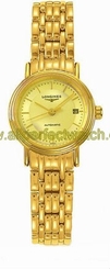 Longines Watches : L4.321.2.42.8 Automatic Analog Date Gold PVD Stainless Steel Women Watch