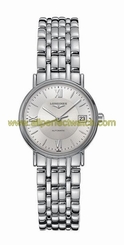 Longines Watches : L4.321.4.75.6 Automatic Silver Dial Date Stainless Steel Women Watch