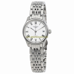 Longines Watches : L4.360.4.11.6 White Dial Automatic Women Watch