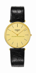 Longines Watches : L4.691.6.32.2 Gold Tone Dial Men Watch