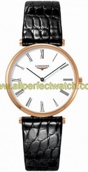 Longines Watches : L4.709.1.91.2 White Dial Alligator Leather Band Men Watch