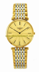 Longines Watches : L4.709.2.42.7 Quartz Gold Dial Two Tone Stainless Steel Men Watch