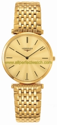 Longines Watches : L4.709.2.42.8 Quartz 18k Yellow Gold Tone Gold Dial 18k Yellow Gold Tone Band Men Watch