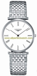 Longines Watches : L4.755.4.11.6 Quartz Roman Numerals Dial Stainless Steel Men Watch