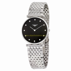 Longines Watches : L4.755.4.58.6 Black Quartz Men Watch