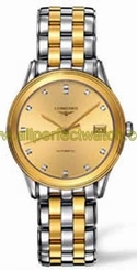 Longines Watches : L4.774.3.37.7 Gold dial Men Watch
