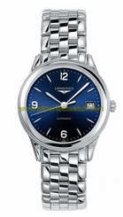 Longines Watches : L4.774.4.96.6 Automatic Blue Dial Date Stainless Steel Men Watch