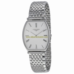Longines Watches : L4.786.4.11.6 White Quartz Men Watch