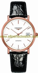 Longines Watches : L4.787.8.12.0 White Dial Fixed 18kt Rose Gold Band Men Watch