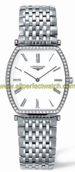 Longines Watches : L4.788.0.11.6 Quartz Stainless Steel White Dial Stainless Steel Band Women Watch