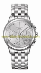 Longines Watches : L4.803.4.72.6 Automatic Chronograph Date Stainless Steel Men Watch