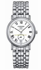 Longines Watches : L4.804.4.11.6 White Dial Stainless Steel Band Men Watch