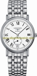 Longines Watches : L4.805.4.11.6 Automatic White Dial Roman Numerals Date Stainless Steel Men Watch
