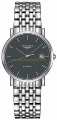 Longines Watches : L4.809.4.72.6 Automatic Gray Dial Date Stainless Steel Men Watch