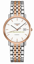 Longines Watches : L4.810.5.12.7 Automatic Analog Date 18ct Rose Gold and Stainless Steel Men Watch