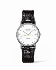 Longines Watches : L4.821.4.12.2 White Dial Stainless Steel Band Women Watch