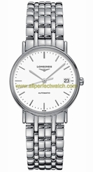 Longines Watches : L4.821.4.12.6 Automatic White Dial Date Stainless Steel Women Watch