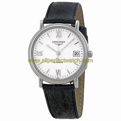 Longines Watches : L4.821.4.15.2 White Dial Fixed Stainless Steel Band Men Watch