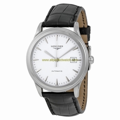 Longines Watches : L4.874.4.12.2 White Automatic Men Watch