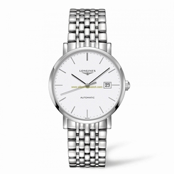 Longines Watches : L4.910.4.12.6 White Dial Stainless Steel Band Men Watch