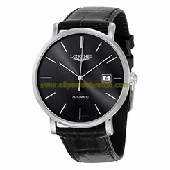 Longines Watches : L4.910.4.72.2 Black Dial Fixed Band Men Watch