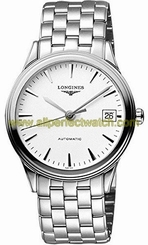 Longines Watches : L4.921.4.12.6 White Dial Fixed Stainless Steel Band Men Watch