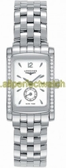Longines Watches : L5.155.0.16.6 Quartz White Dial Diamond Bezel Stainless Steel Women Watch