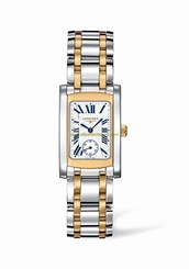 Longines Watches : L5.155.5.70.7 White Dial Fixed Stainless Steel And 18kt Yellow Gold Band Women Watch