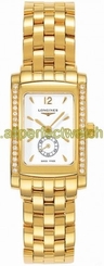 Longines Watches : L5.155.7.16.6 Quartz 18kt Yellow Gold White With Seconds Sub At 6 Dial Polished 18kt Yellow Gold Band Women Watch