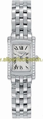 Longines Watches : L5.158.0.71.6 Quartz White Dial Roman Numerals Diamonds Bezel Stainless Steel Women Watch