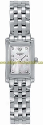 Longines Watches : L5.158.4.94.6 Quartz White Mother of Pearl Diamond Dial Stainless Steel Women Watch