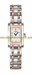 Longines Watches : L5.158.5.88.7 Quartz Mother of Pearl Diamonds Dial Stainless Steel 18ct Rose Gold Women Watch