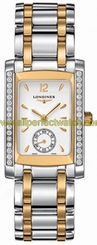 Longines Watches : L5.502.5.29.7 Quartz White Dial Small Second Hand Stainless Steel and 18ct Gold Women Watch